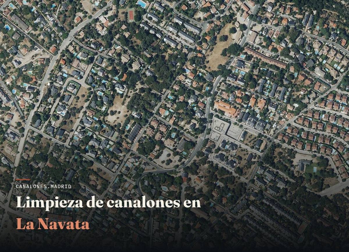 Servicio de limpieza de canalones en La Navata, Comunidad de Madrid — canalones.madrid, en el oeste de la Comunidad de Madrid.