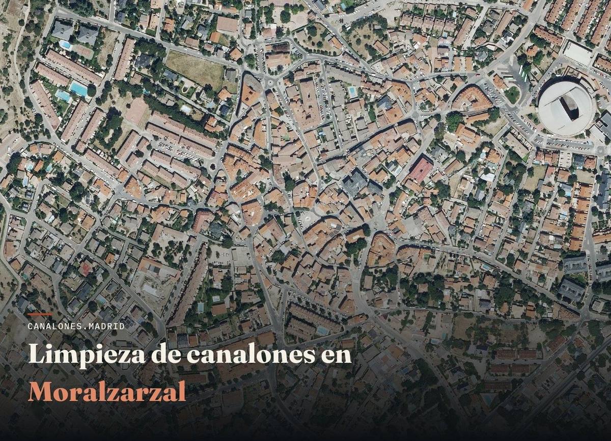 Limpieza de canalones en Moralzarzal | canalones.madrid Moralzarzal (Madrid): canalones.madrid ofrece limpieza profesional de canalones para evitar atascos y goteras, en una zona de pinar donde las hojas y acículas obstruyen fácilmente los canalones.